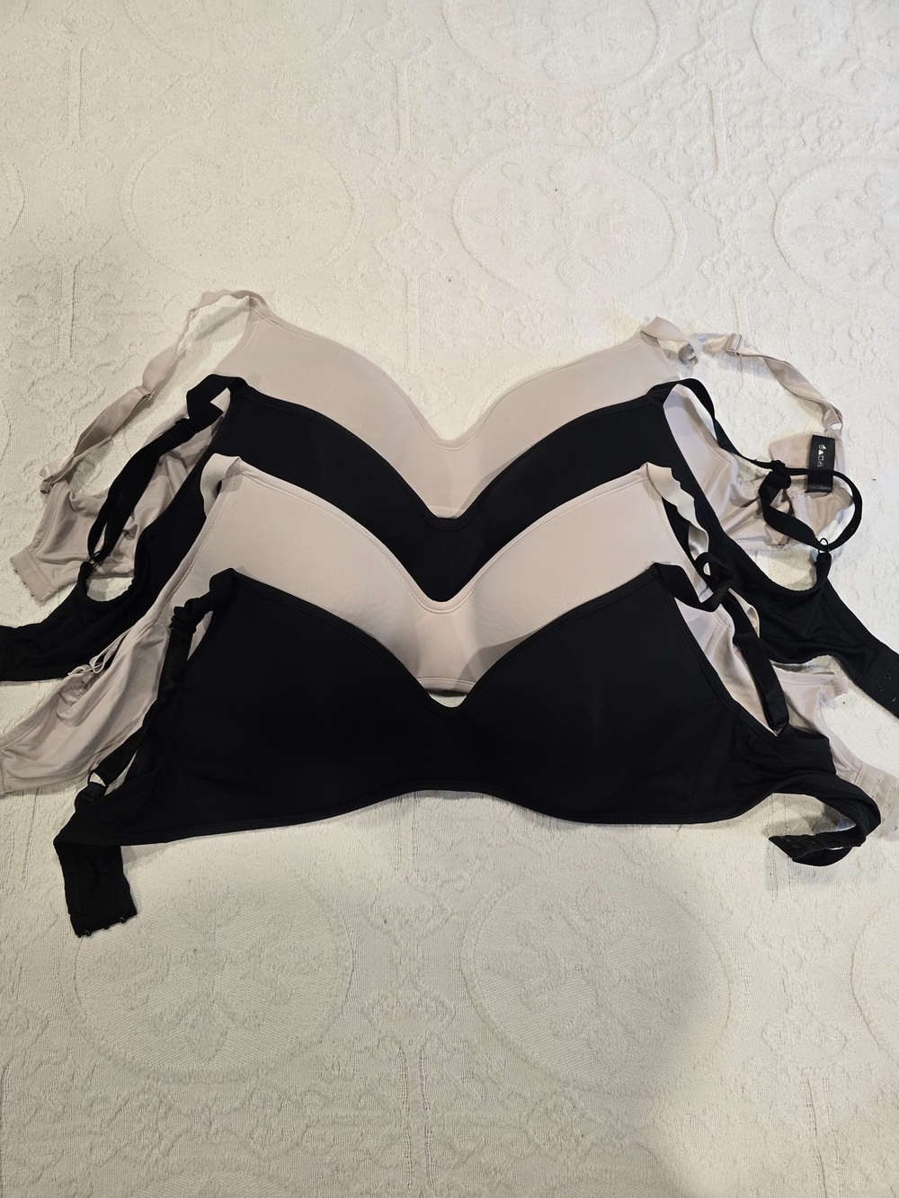 Women’s Smooth T-Shirt Bra Pack - Black & Light Taupe